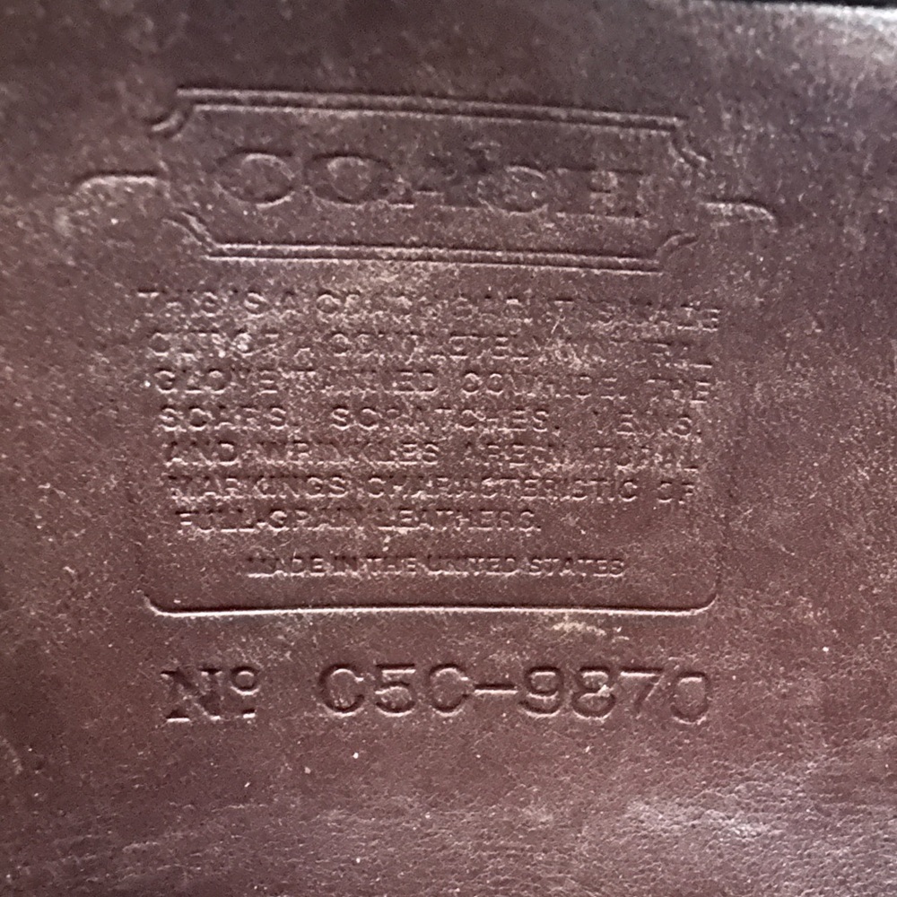 Vintage Coach Court Bag - Mahogany Brown Leather Crossbody 9870 - Picture 7 of 13